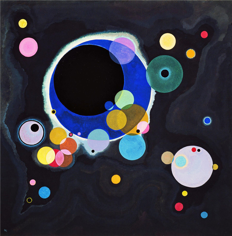 Several Circles 1926 Wassily Kandinsky Abstract Oil Painting